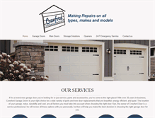 Tablet Screenshot of crawfordgaragedoor.com